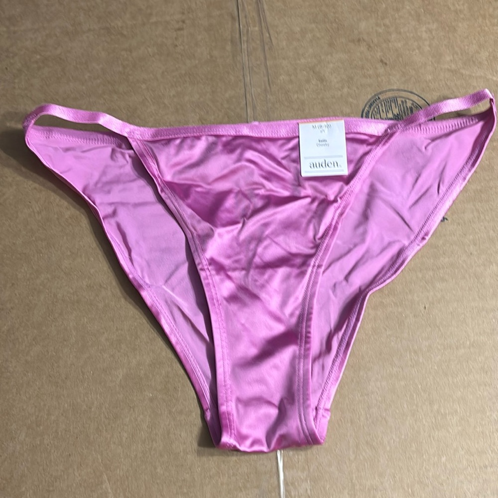 Auden purple, pink cheeky satin underwear
